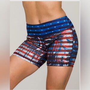 IAB MFG Booty Flex Short 5-inch Vintage Patriot Shorts - size 12 XL - NWOT